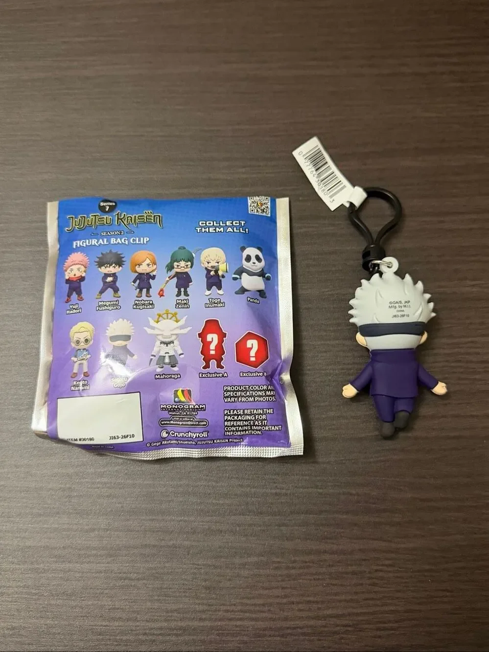 Jujutsu Kaisen Series 7 Blind Bag Clip Keychain - Satoru Gojo